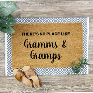 Paillasson Grammes et Gramps personnalisés Grand-parents Bien