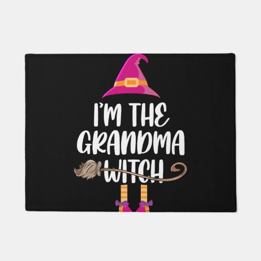 Paillasson Grand-mère sorcière Halloween cadeau costume, Hall (Devant)