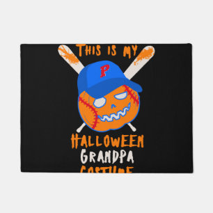 Paillasson Grand-père de baseball d'Halloween Grand-père gran