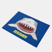 Paillasson Grand requin blanc moyen dessin animé (Incliné)