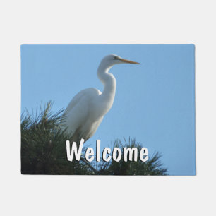 Paillasson Grande Aigrette en Floride ensoleillée