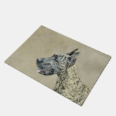 Paillasson Grande Danse (Brindle) Peinture - Art Chien origin (Incliné)