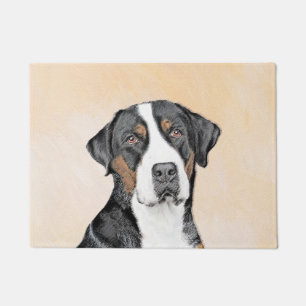 Paillasson Grande peinture suisse de chien de montagne - Art