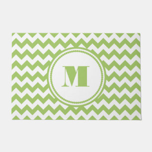 Paillasson Grandes vertes Monogrammes modernes