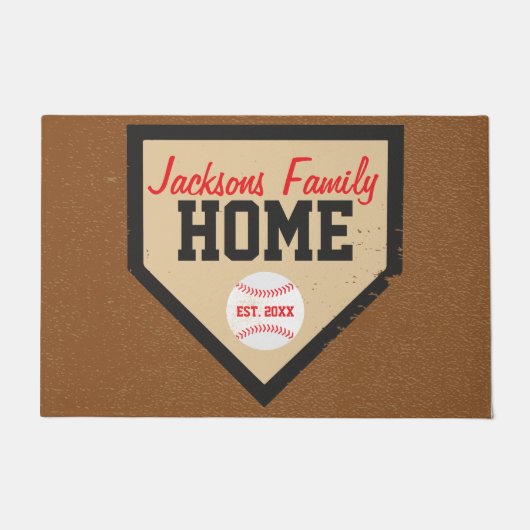 Paillasson Grands nom et année de marbre de famille de (Devant)