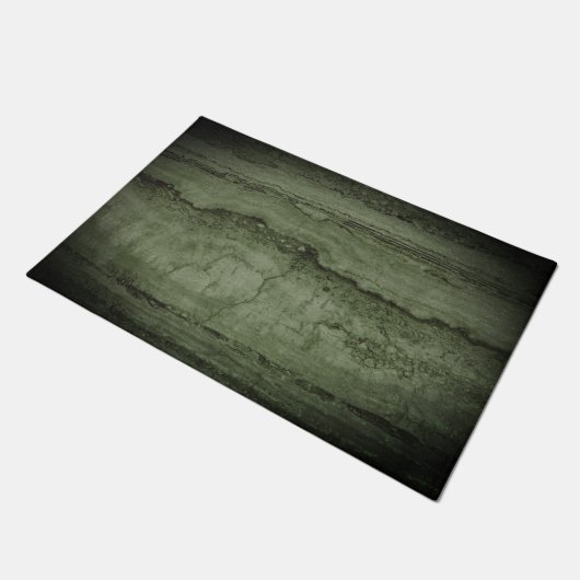 Paillasson Granite abstrait vert | motif en marbre de pierre (Incliné)