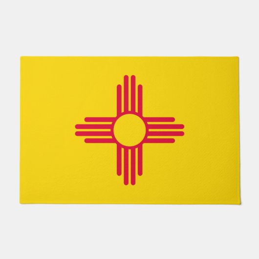 Paillasson Graphique Drapeau de l'état du Nouveau-Mexique dyn (Devant)