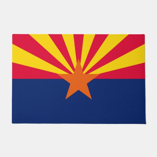 Paillasson Graphique Drapeau dynamique de l'état de l'Arizona (Devant)