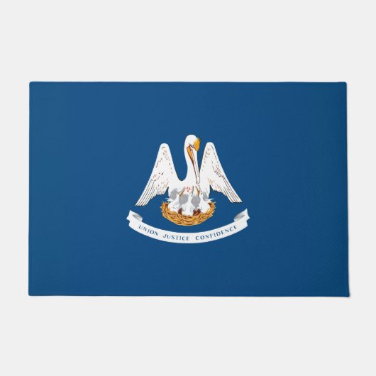 Paillasson Graphique Drapeau Dynamique Louisiane sur un (Devant)