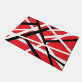 Paillasson Graphique rouge, noir et blanc (Incliné)