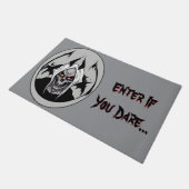 Paillasson Grave Faucheuse Entrez Si Vous Osez Bienvenue Mat (Incliné)