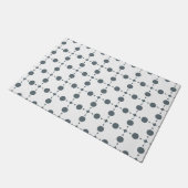 Paillasson Gray Polka Dots, Polka Dot Pattern, Dots (Incliné)