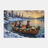 Paillasson Great Dane Christmas Boat Holiday (Devant)