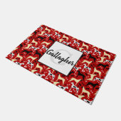 Paillasson Great Danes Monogramme Nom (Incliné)