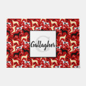 Paillasson Great Danes Monogramme Nom (Devant)