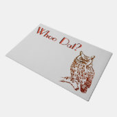 Paillasson Great Horned Owl Whoo Dat (Incliné)