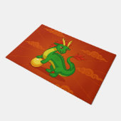 Paillasson Green Chinese Dragon on Red (Incliné)