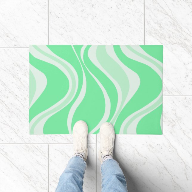 Paillasson Green Waves Door Mat (Intérieur)