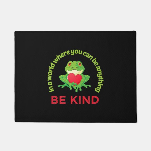 Paillasson Grenouille |Dans Un Monde Où Vous Pouvez Être Quel (Devant)