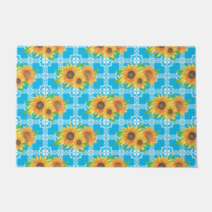 Paillasson Grenouille florale de tournesol
