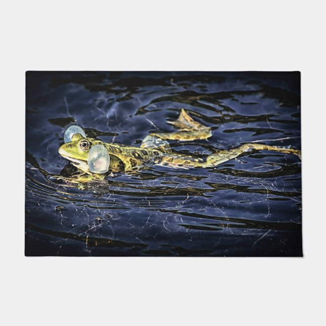 Paillasson Grenouille verte dans l'étang (Devant)