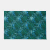 Paillasson Grille cyan pointue à l'air gonflé ou gonflé (Devant)