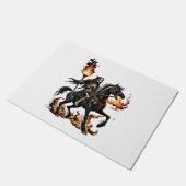 Paillasson Grim Reaper Skeleton équitation Horse Flames (Incliné)