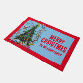 Paillasson Grinch classique | Arbre de Noël (Incliné)
