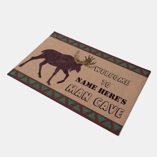 Paillasson Grotte Rustique Moose Faux en cuir (Incliné)