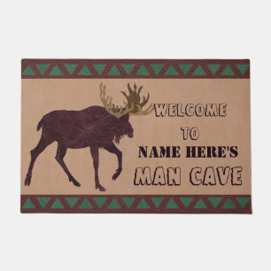 Paillasson Grotte Rustique Moose Faux en cuir