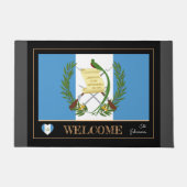 Paillasson Guatémala, Drapeau Guatémaltèque / Bienvenue (Devant)