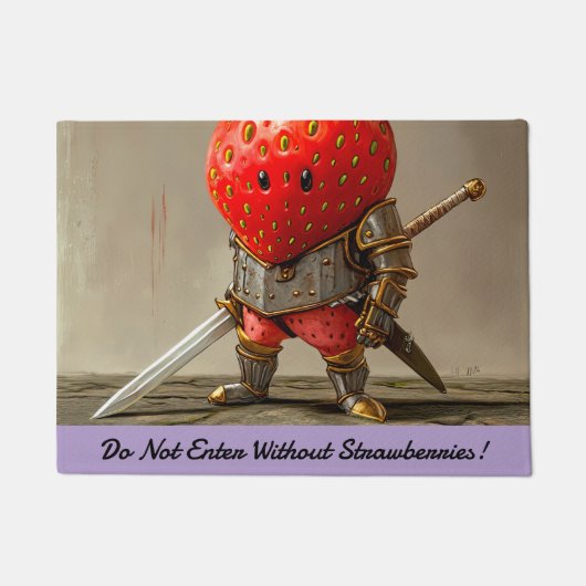 Paillasson Guerrier de fraises (Devant)