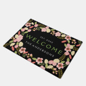 Paillasson Guirlande botanique personnalisée (Incliné)