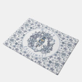 Paillasson Guirlande de casse-noix de Noël blanc (Incliné)