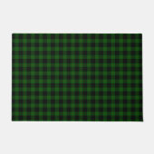 Paillasson Gunn tartan vert noir plaid (Devant)