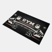 Paillasson Gym Black doormat, Funny Fitness doormat (Incliné)