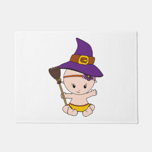 Paillasson Halloween Baby Witch Drôle Cadeau Femme Enceinte