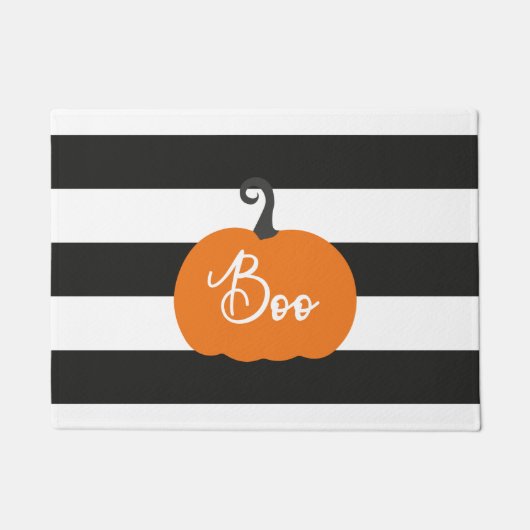 Paillasson Halloween "Boo" Citrouille (Devant)