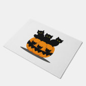 Paillasson Halloween chat noir (Incliné)