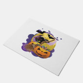 Paillasson Halloween chat noir (Incliné)