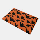 Paillasson Halloween chauves-souris noires orange cool éffray (Incliné)