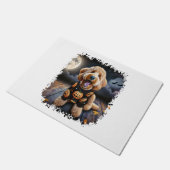 Paillasson Halloween chien Goldendoodle (Incliné)