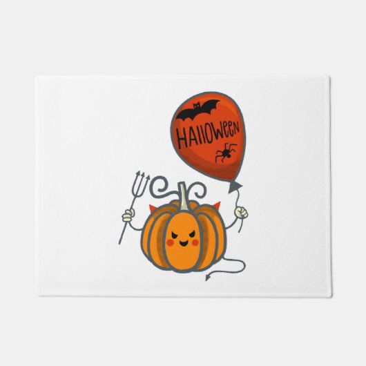 Paillasson Halloween citrouille (Devant)