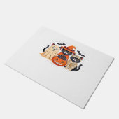 Paillasson Halloween Cute Ghost Citrouille Chat Classic T-Shi (Incliné)