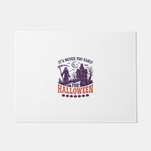 Paillasson Halloween de la Faucheuse Maison Hantée Jamais Tro