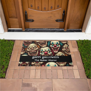 Paillasson Halloween des clowns horrifiants