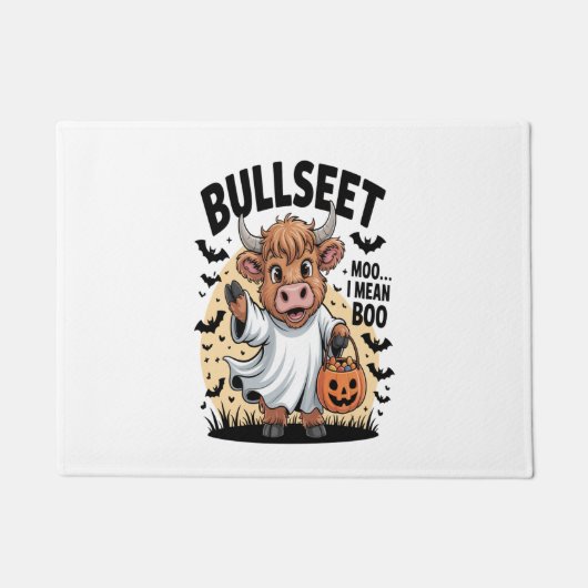 Paillasson Halloween drôle de vache (Devant)