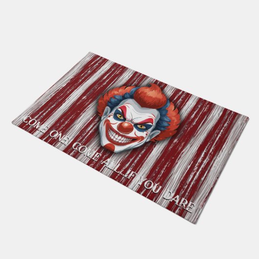 Paillasson Halloween du Carnaval de Clown déplaisant (Incliné)