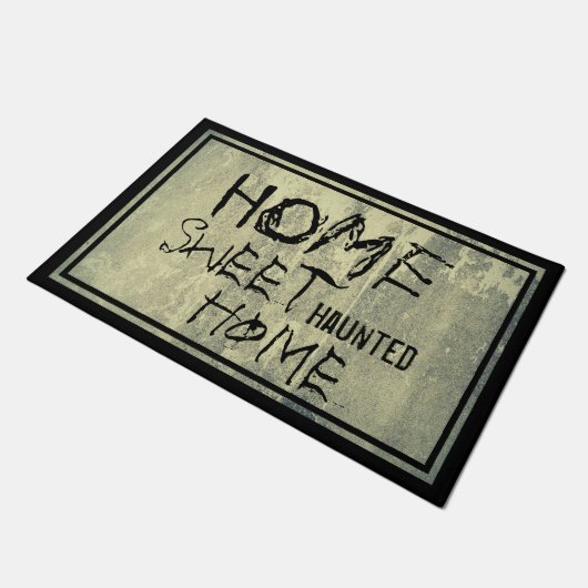 Paillasson Halloween effrayant Accueil Douceur Hauné Maison B (Incliné)