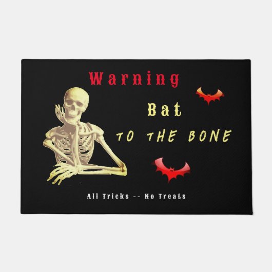 Paillasson Halloween effrayant - Trick ou traitement (dimensi (Devant)
